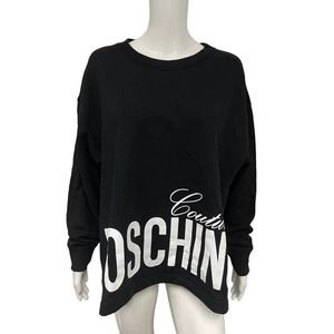 Moschino Black Sweatshirt with White Logo